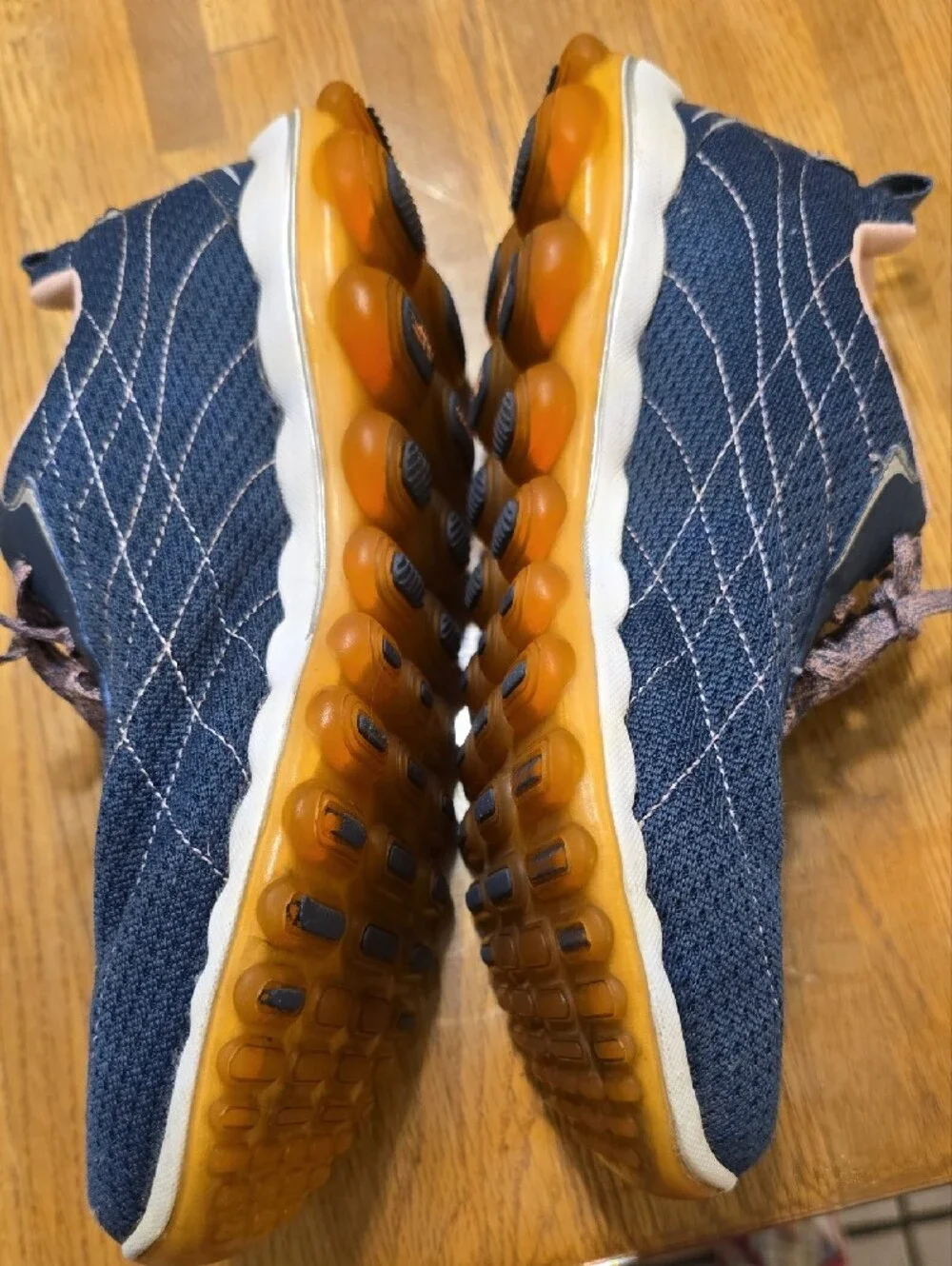Skechers Navy and Pink Athletic Memory Foam Sneakers